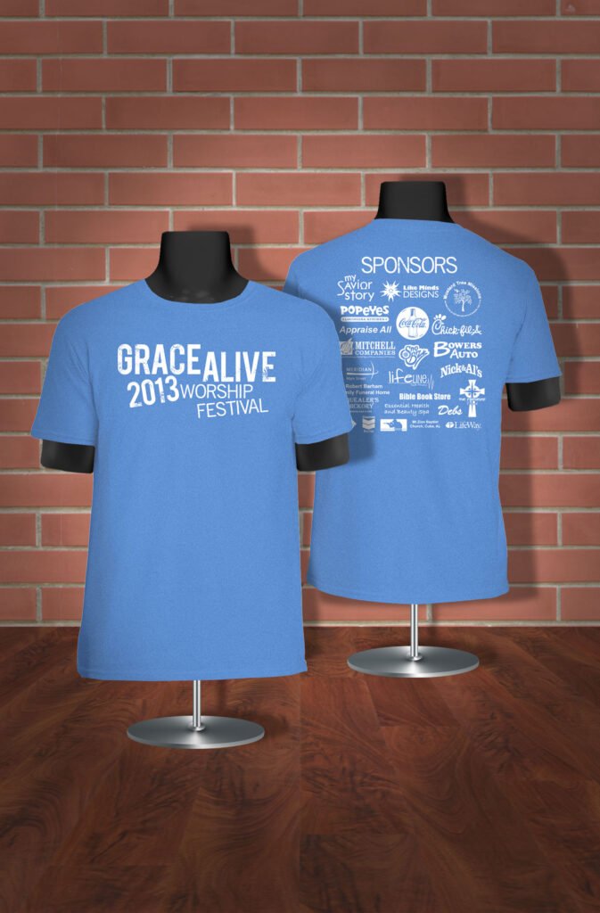 Julie Quigley Graphic Designer in Meridian MS - Apparel Design - Grace Alive Tshirts
