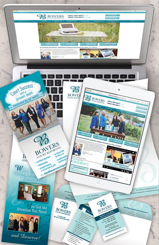Julie Quigley Graphic Designer in Meridian MS - Advertising - Bowers Court Reporting